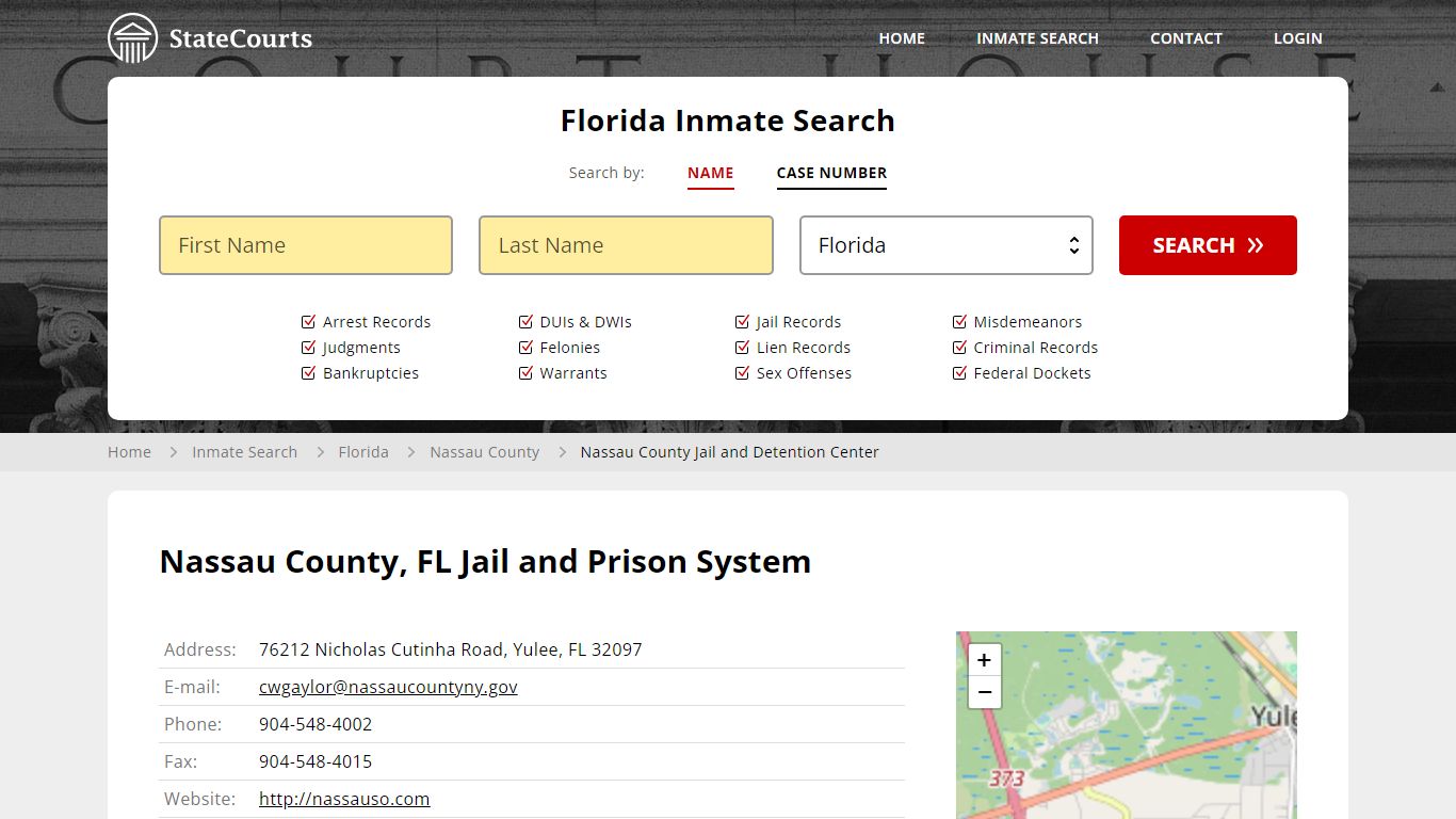 Nassau County Jail and Detention Center Inmate Records Search, Florida ...